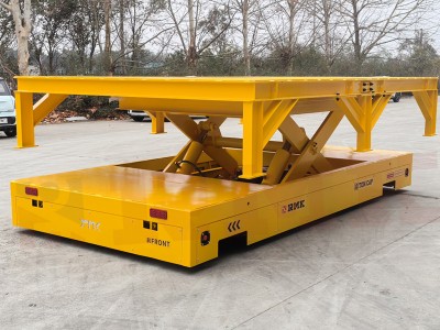  10 ton trackless transfer cart with 800mm lifting