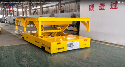 10 ton trackless transfer cart with 800mm lifting