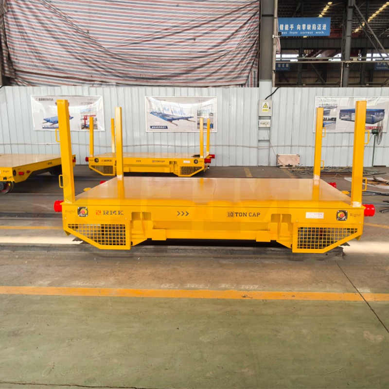 Heavy Load 10 Tons Steel Pipes Track Transfer Cart
