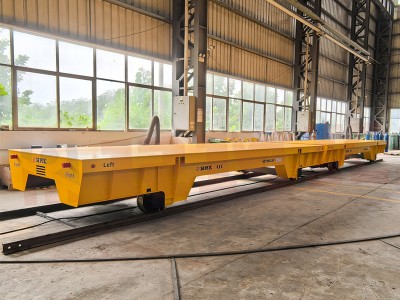 Explosion-proof Rail transfer trolley for Sandblasting Room