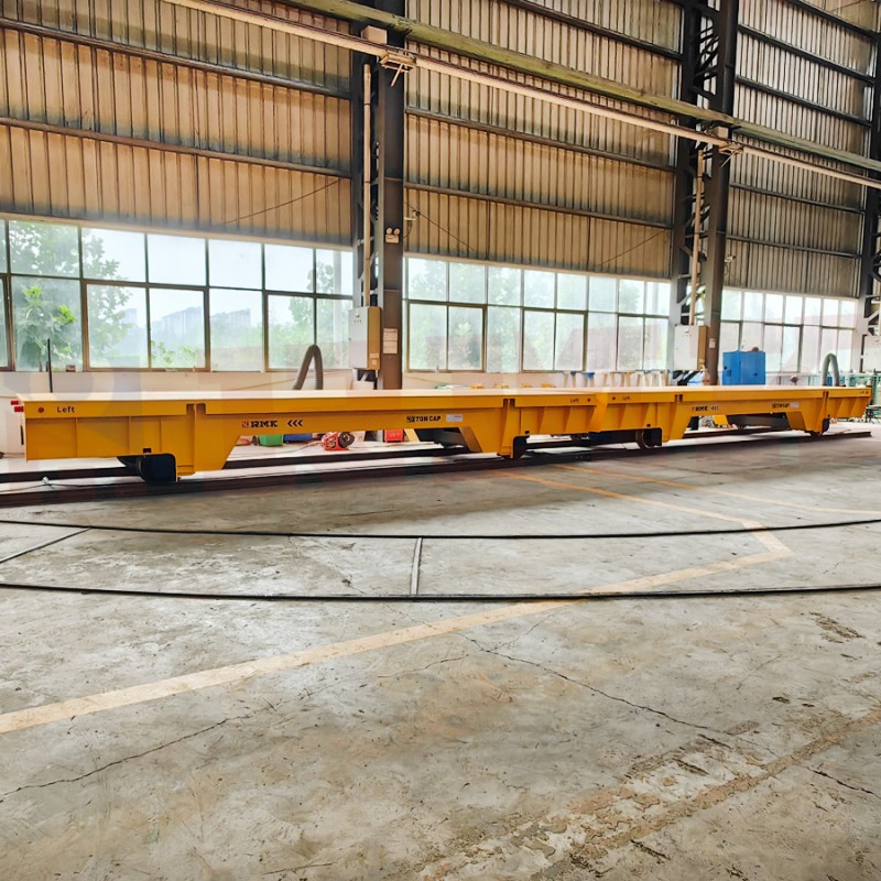 40 tons steel structure rail transfer trolley