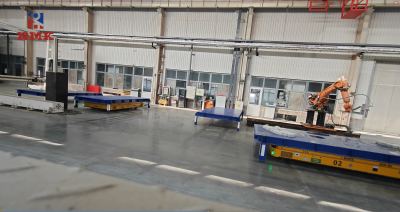 Pallet heavy-duty laser-guided AGV