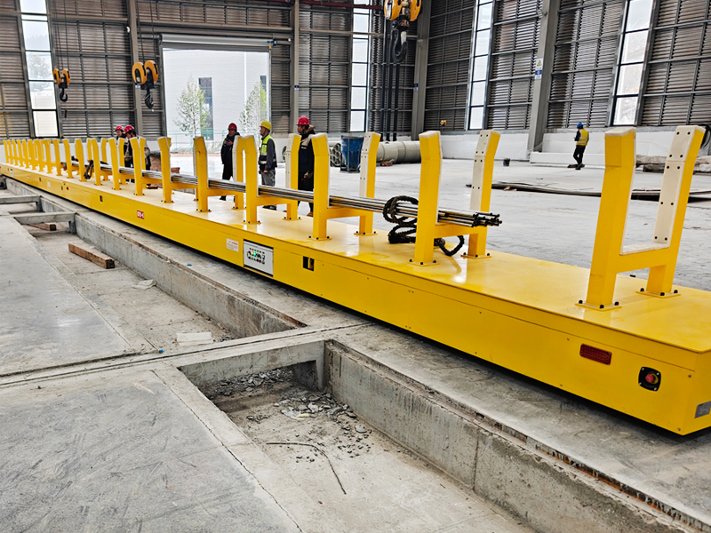 Steel Rail Transfer Cart-38m Long Tabletop